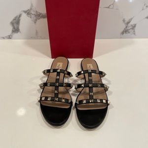 NEW! Valentino Gravani Caged Slide Sandal 38.5